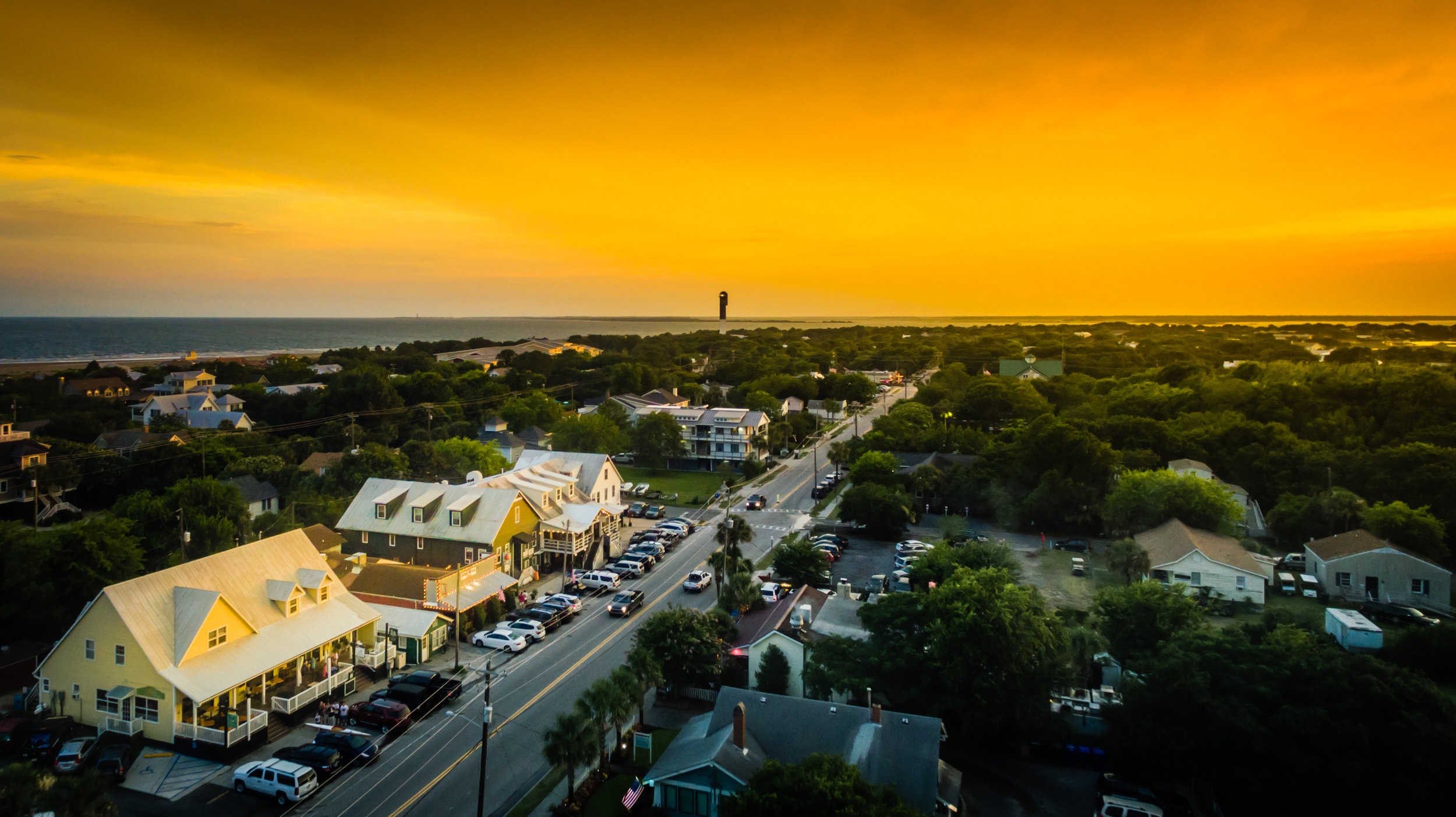 Sunset over Sullivan’s Island, photographed by Matt Spangard
